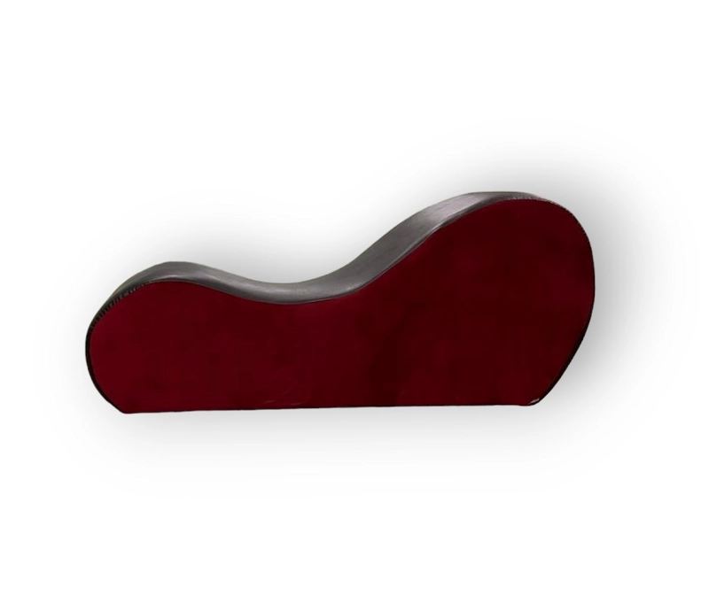 SILLON TANTRICO AFRODITA PU/FELPA EN COLOR NEGRO/ROJO - 3