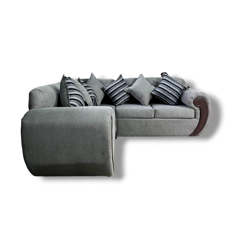 SECCIONAL 5 CUERPOS HAMBURGO CHENILLE GRIS MEDIO | Gris | Izquierdo - 2