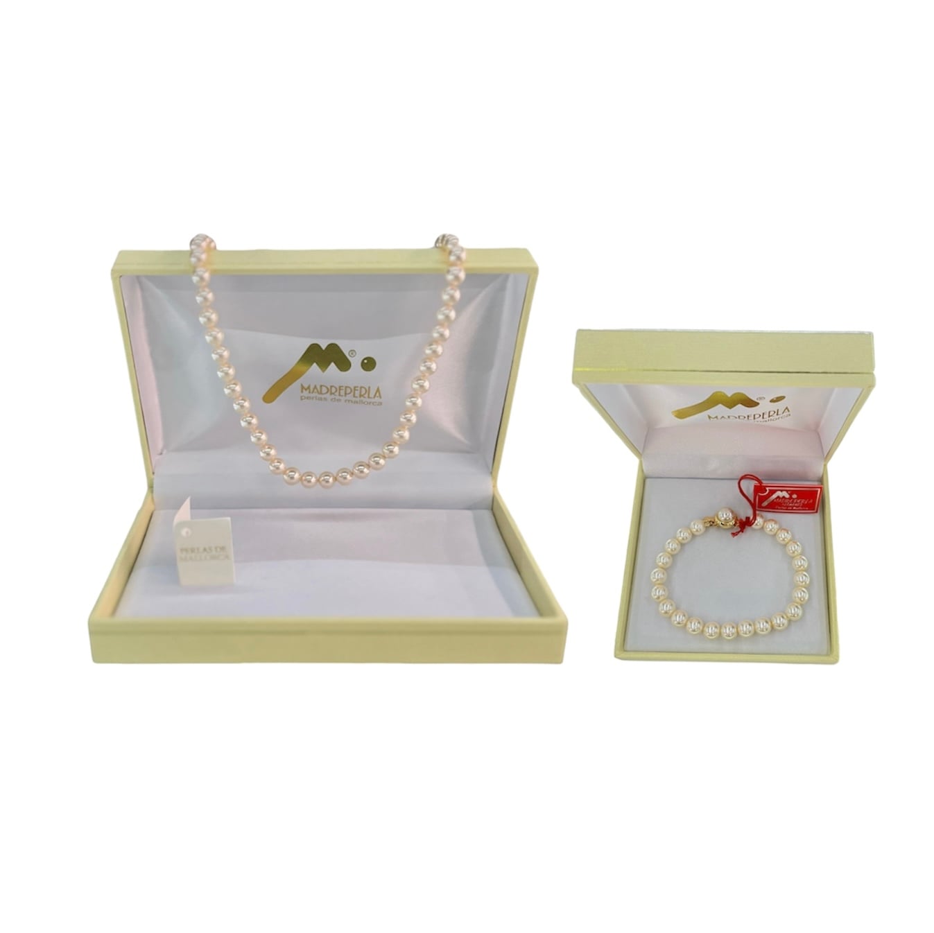 SET COLLAR DE PERLAS MALLORCA 45 CM MAS PULSERA PERLAS - 1