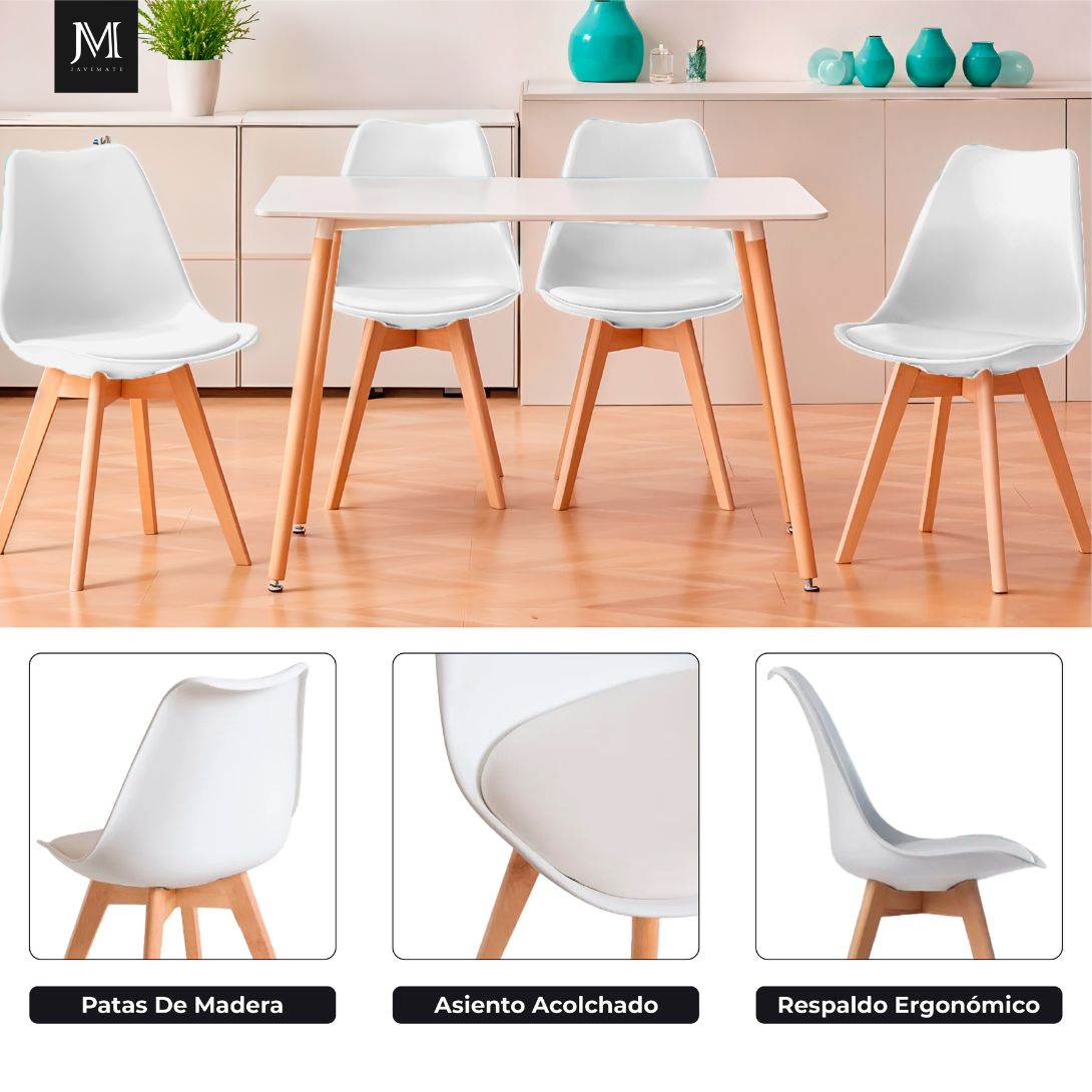 SILLA DE COMEDOR TULIP COLORES - 8