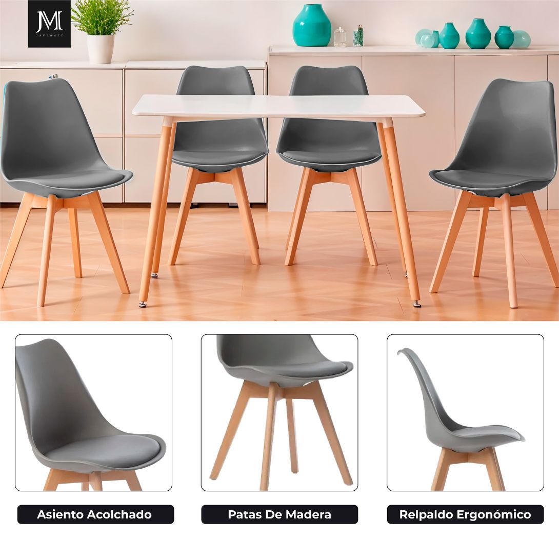 SILLA DE COMEDOR TULIP COLORES - 8