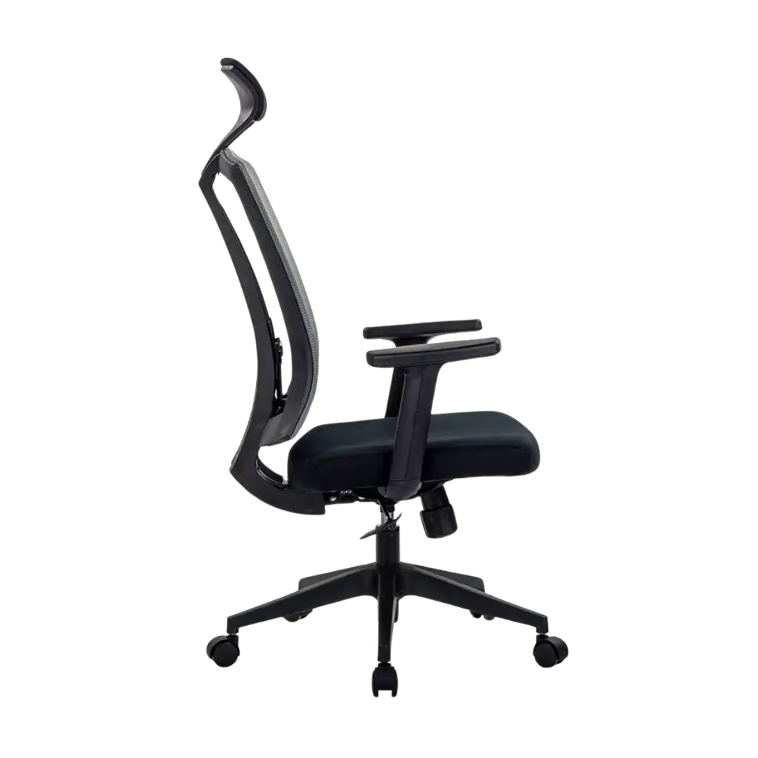 SILLA DE OFICINA ERGONOMICA PRO APOYACABEZA JAVIMATE COLOR NEGRO - 3
