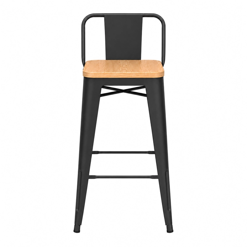 PACK 2 PISOS DE METAL TOLIX ASIENTO DE MADERA - 3