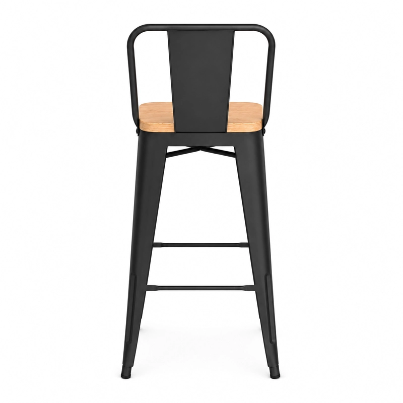 PACK 2 PISOS DE METAL TOLIX ASIENTO DE MADERA - 6
