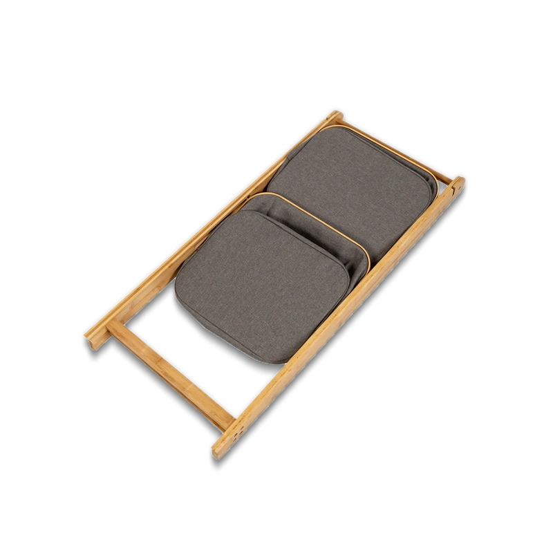 ESTANTE DE ALMACENAMIENTO PLEGABLE ORGANIZADOR 2 NIVELES CESTAS DE TELA GRIS - 6