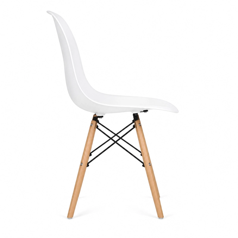 SILLA COMEDOR EAMES BLANCA - 3