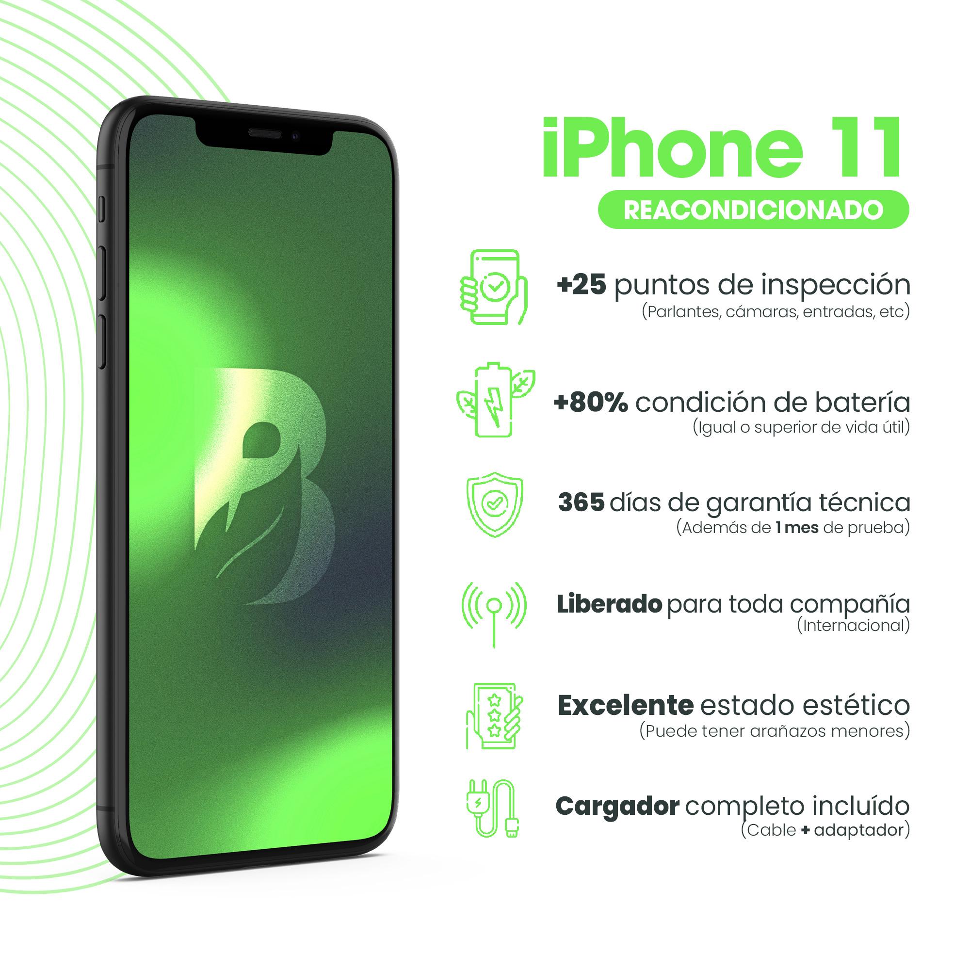 IPHONE 11 64GB - NEGRO RECONDICIONADO - 6