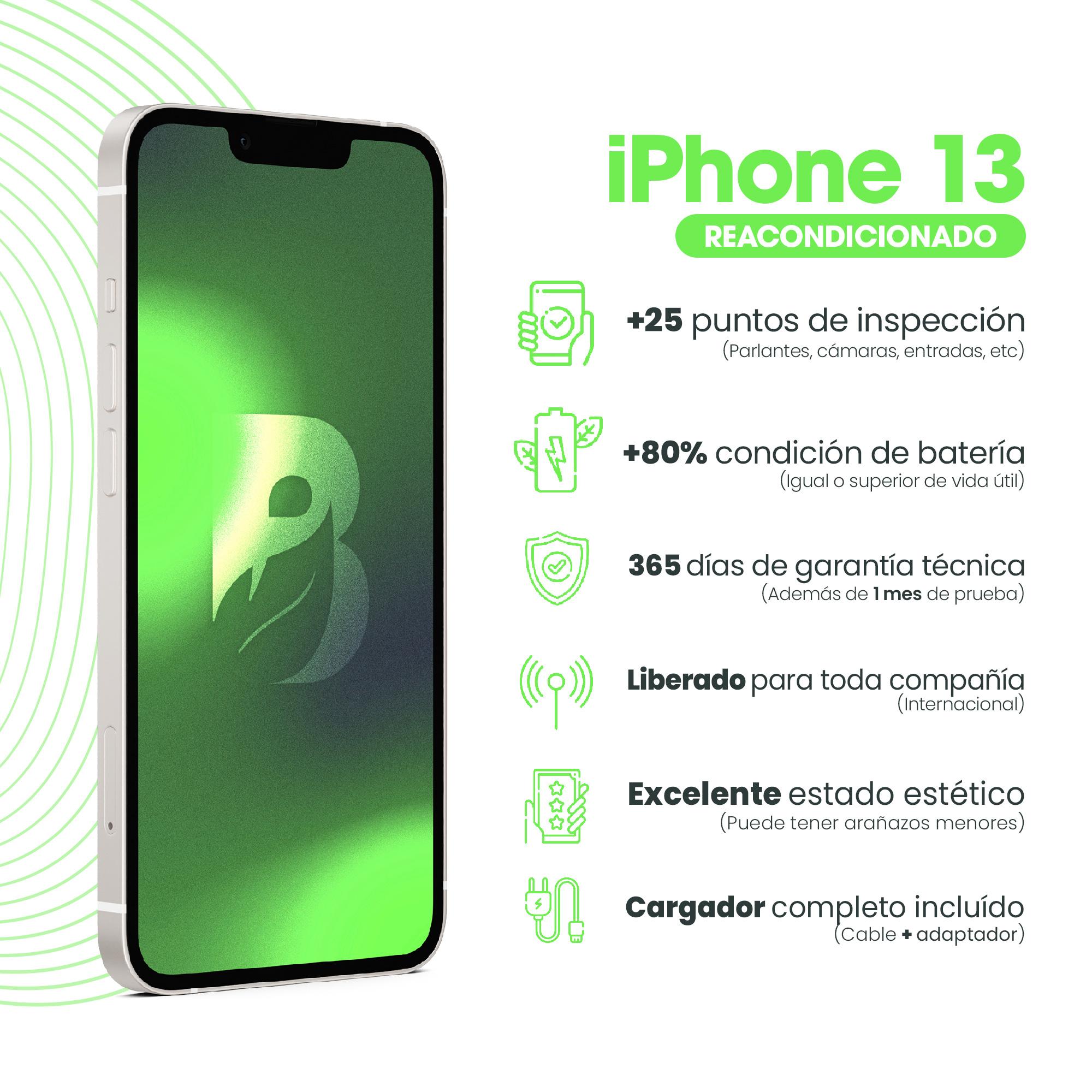 IPHONE 13 128GB - BLANCO ESTELAR RECONDICIONADO - 6