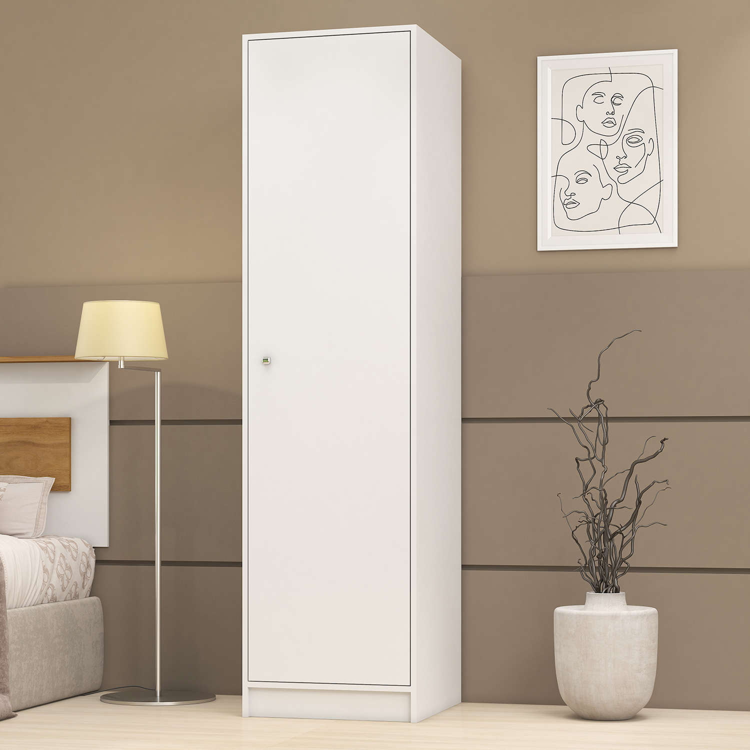 CLÓSET VEKKA HOME WHITE MDF BLANCO 1P - 4