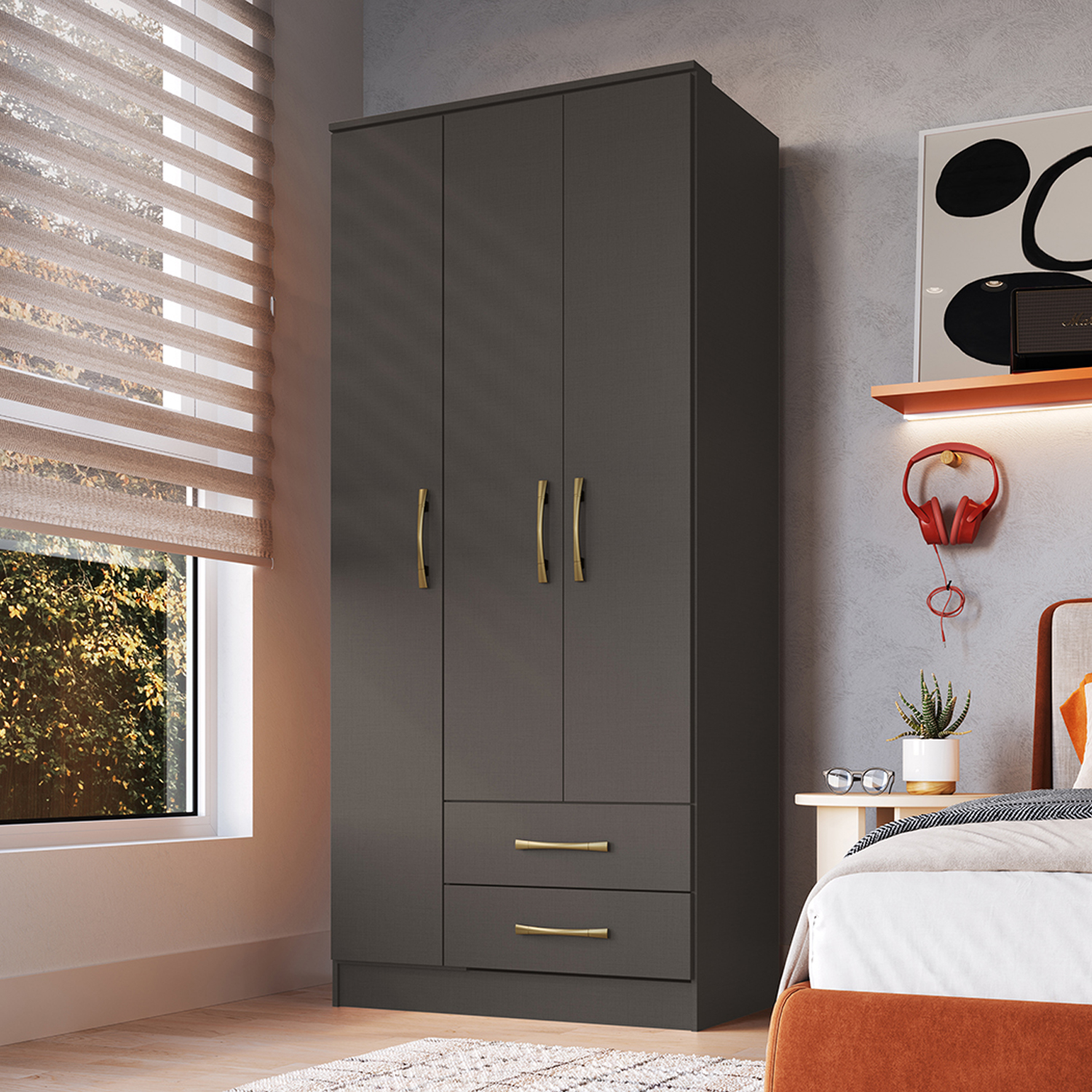 CLOSET PEQUIM DARK 3P 2C - 3