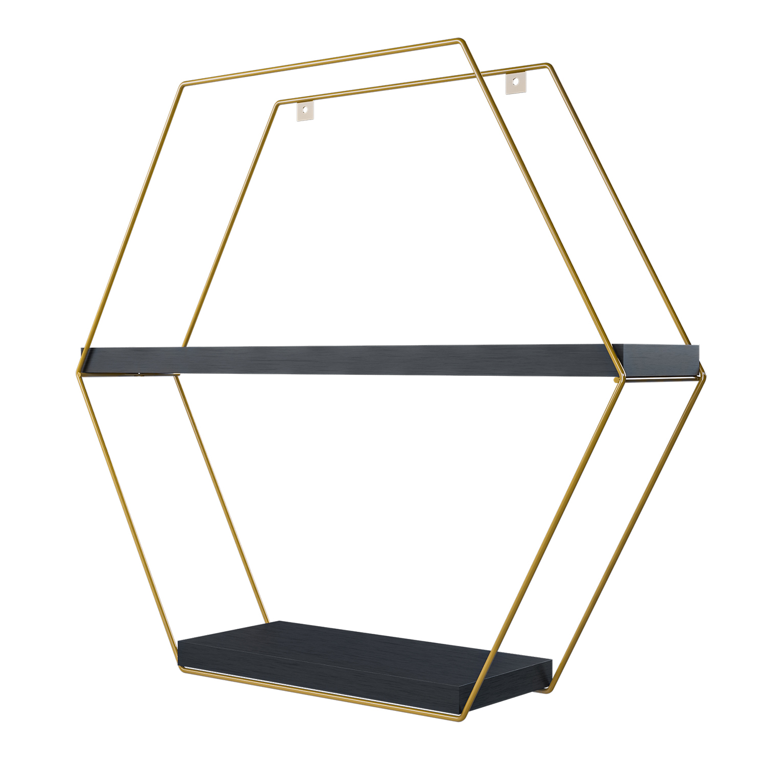 REPISA HEXAGONAL GOLDEN BLACK - 2