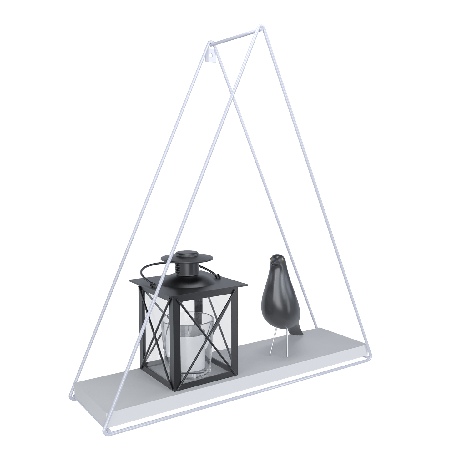 REPISA TRIANGULAR TOTAL WHITE 37X10X40CM - 1