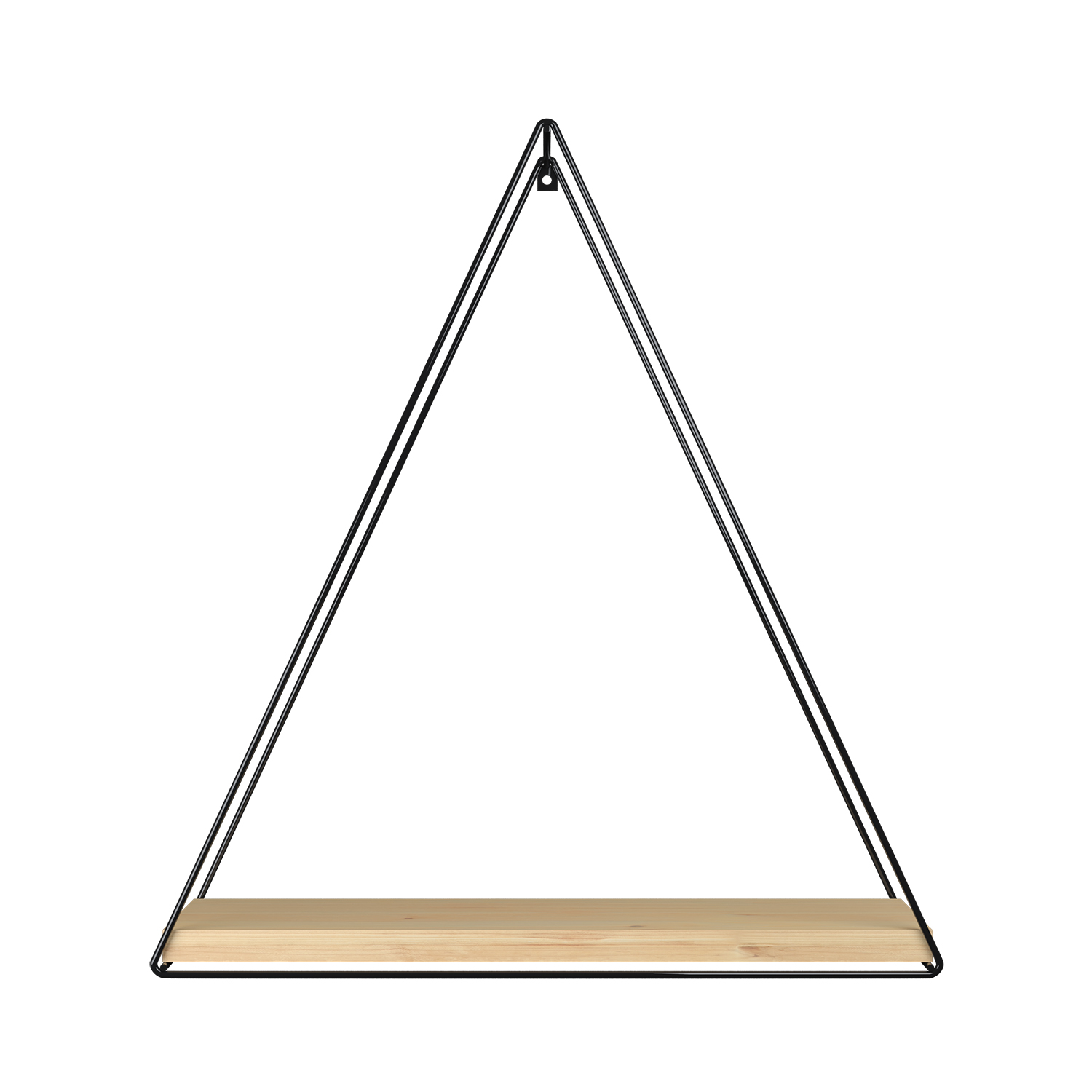REPISA TRIANGULAR PINO BLACK 37X10X40CM - 3