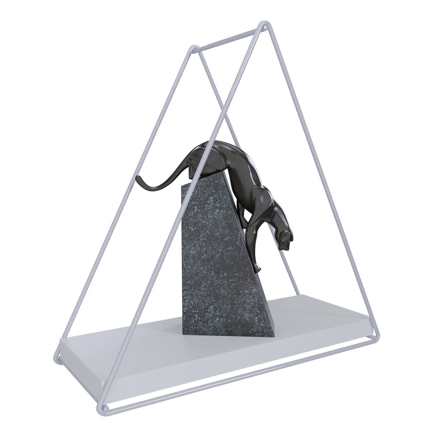 REPISA TRIANGULAR TOTAL WHITE 25X10X25CM - 1