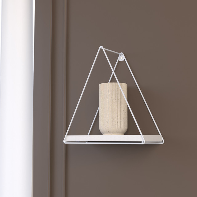 REPISA TRIANGULAR TOTAL WHITE 25X10X25CM - 4