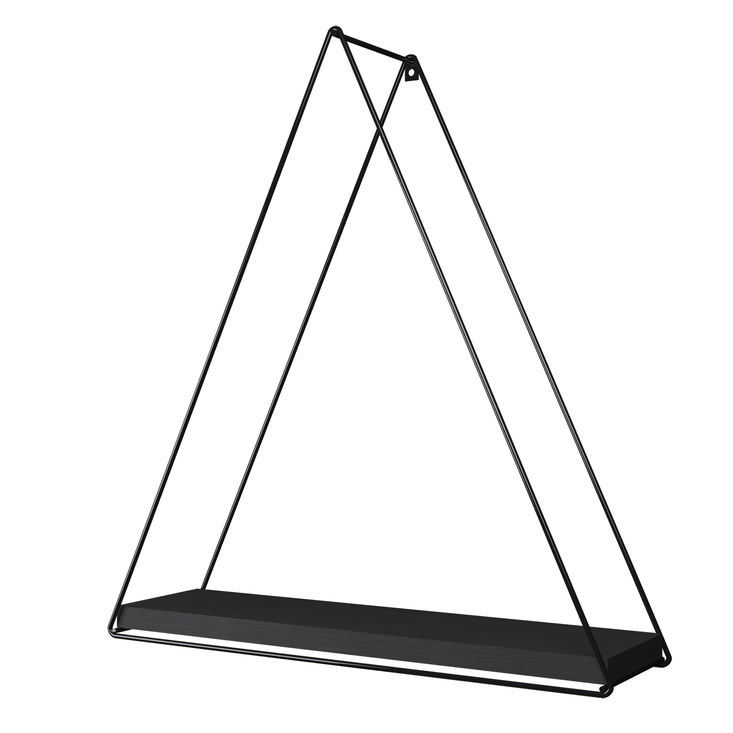 REPISA TRIANGULAR TOTAL BLACK 37X10X40CM - 2