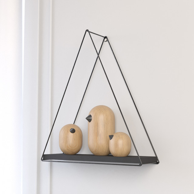 REPISA TRIANGULAR TOTAL BLACK 37X10X40CM - 4