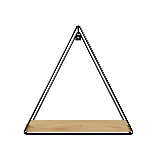 REPISA TRIANGULAR PINO BLACK 25X10X25CM - 3