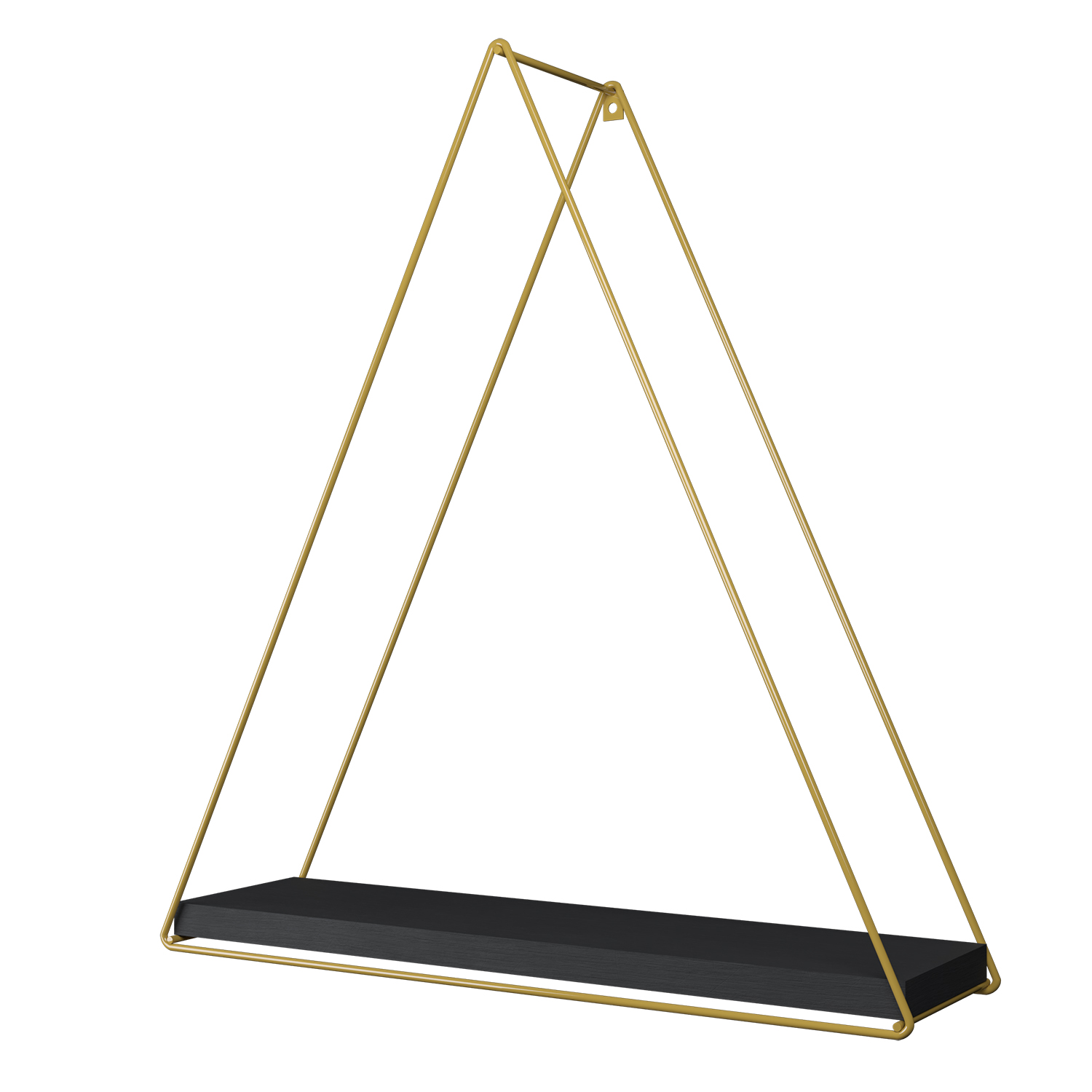 REPISA TRIANGULAR GOLDEN BLACK 37X10X40CM - 2