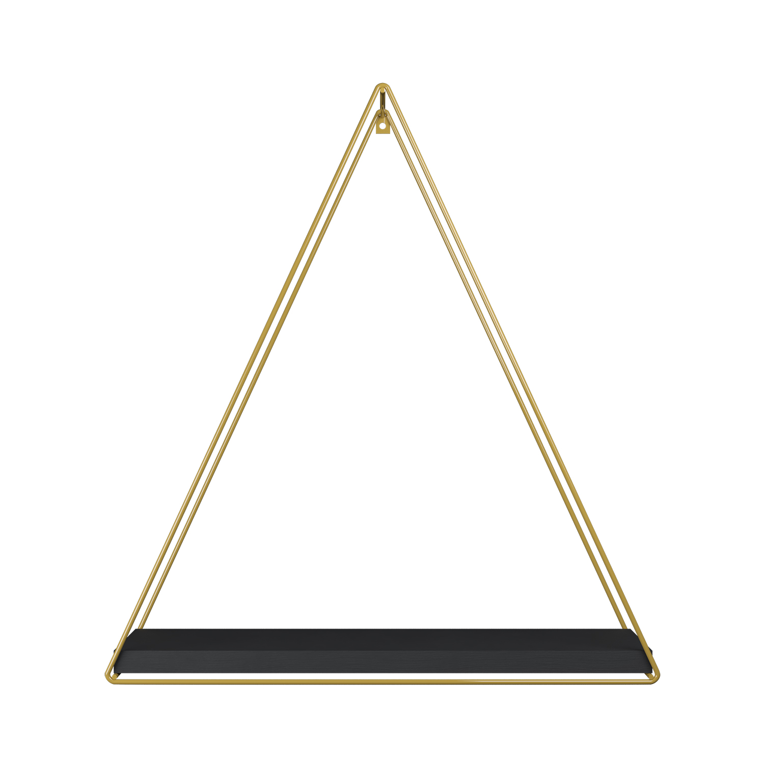 REPISA TRIANGULAR GOLDEN BLACK 37X10X40CM - 3
