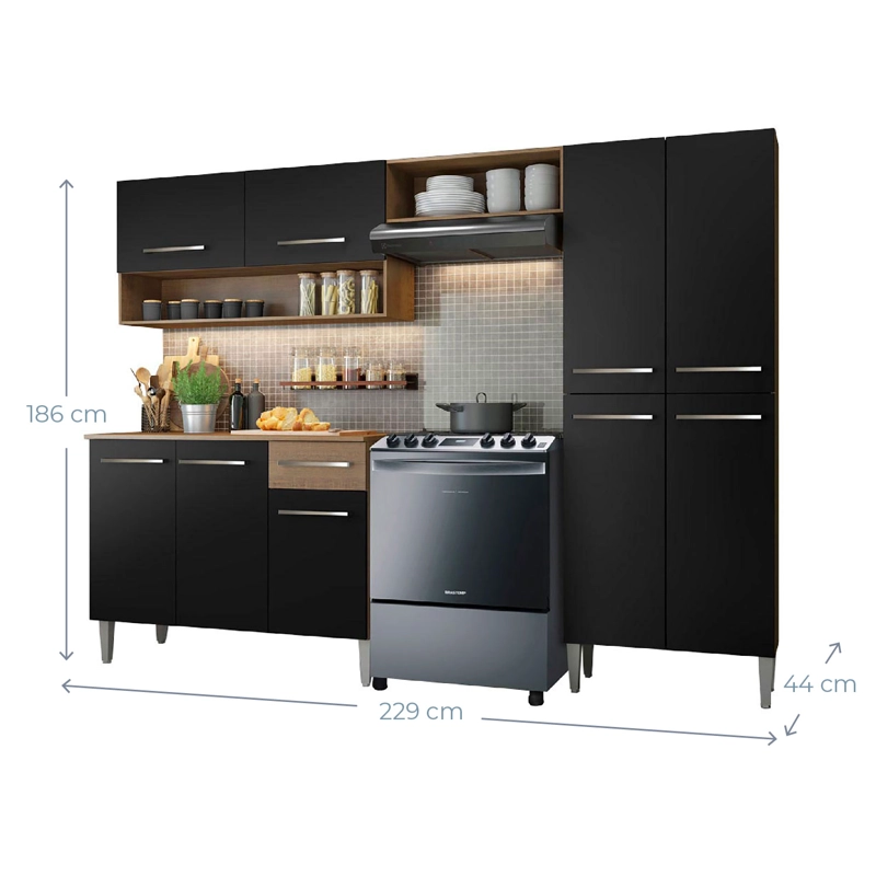 KIT VEKKA HOME ELIMY COCINA EMILLY DARK MDP - 3