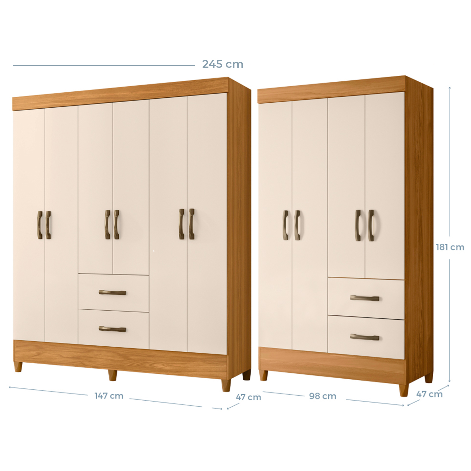 COMBO VEKKA HOME MOBI MDP CAFÉ CLOSET 6P+ CLOSET 4P - 8