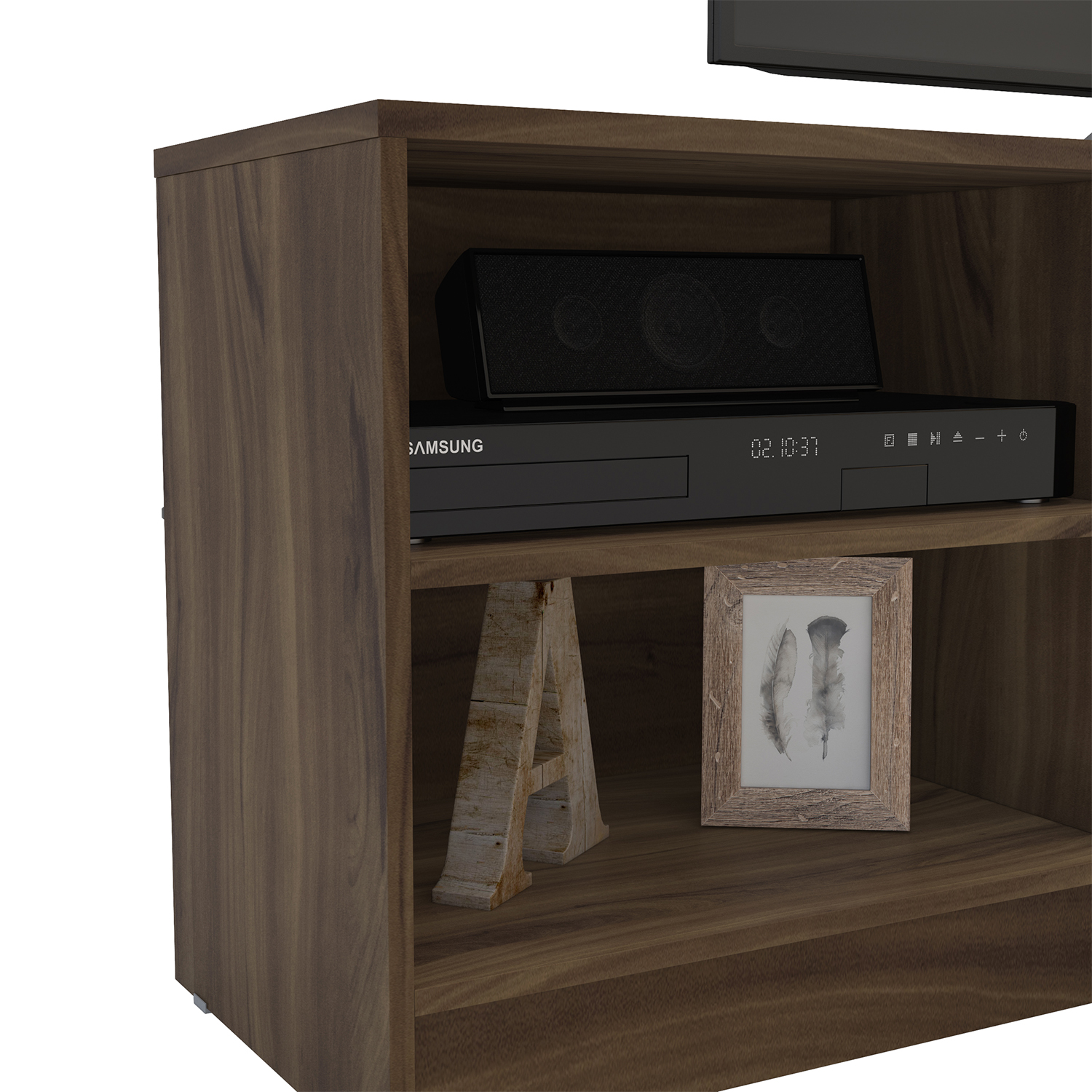 RACK TV 75 PULGADAS 2 PUERTAS VEKKA HOME MOYAN CAFE RUSTIC - 5