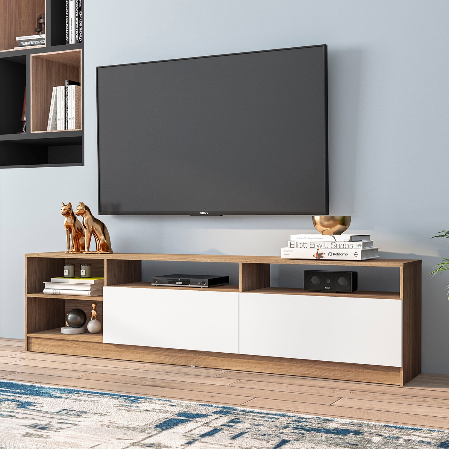 RACK TV VEKKA HOME MOYAN LIGHT 75' 2 PUERTAS - 1
