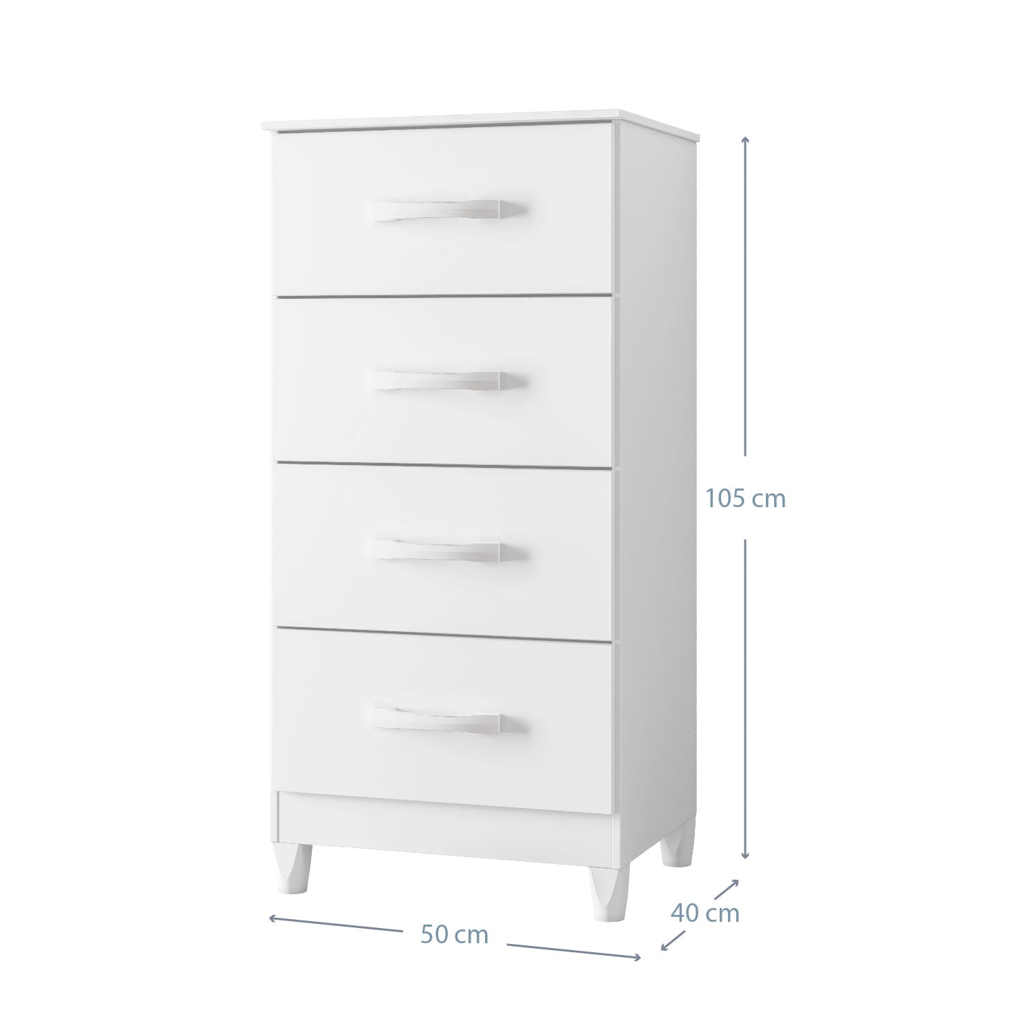 COMBO CLOSET VEKKA HOME MOBI 4 PUERTAS 2 CAJONES + COMODA 4 CAJONES BLANCO - 6