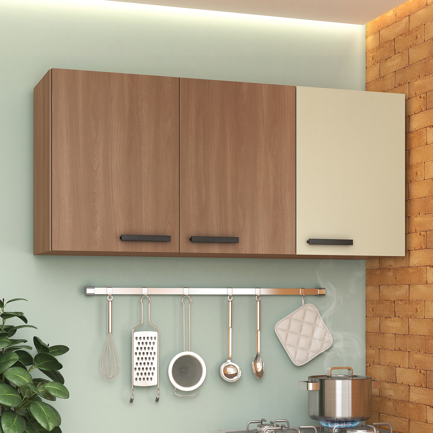 MUEBLE VEKKA HOME AEREO MDP BEIGE MIA 120 CM - 1