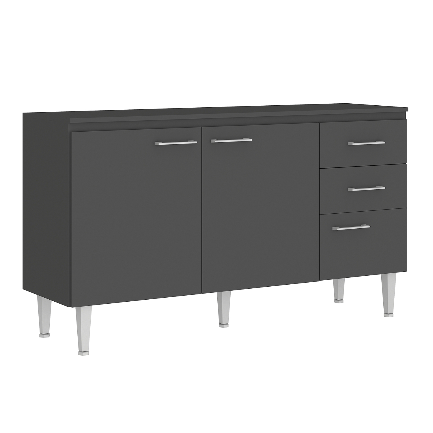 MUEBLE VEKKA HOME OPIE BASE GRAFITO 140 CM MDP - 2