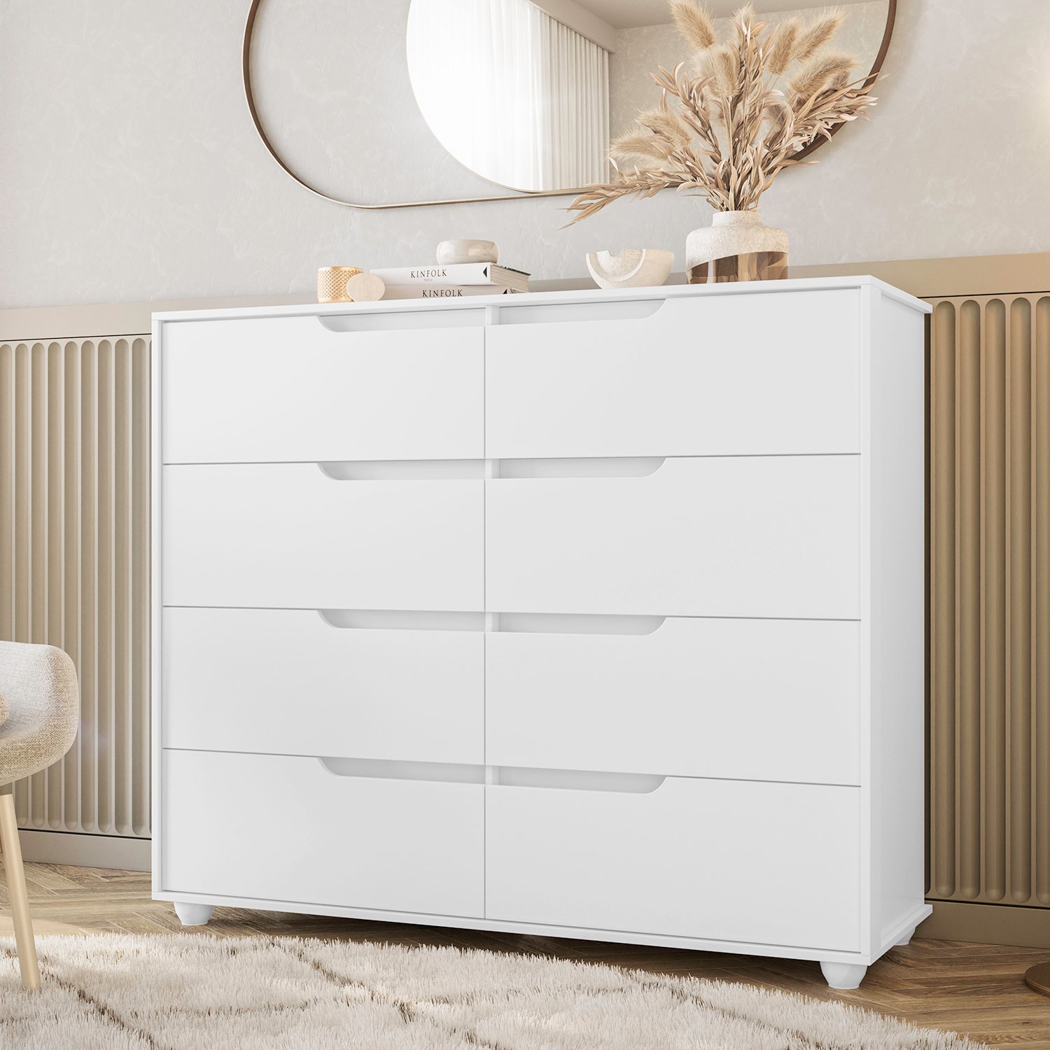 CÓMODA VEKKA HOME DOBLE EVO MDP BLANCO - 4