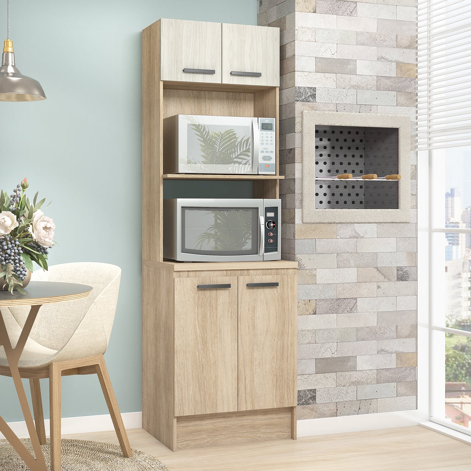 DESPENSA VEKKA HOME MIA 4 PUERTAS MDP - 1