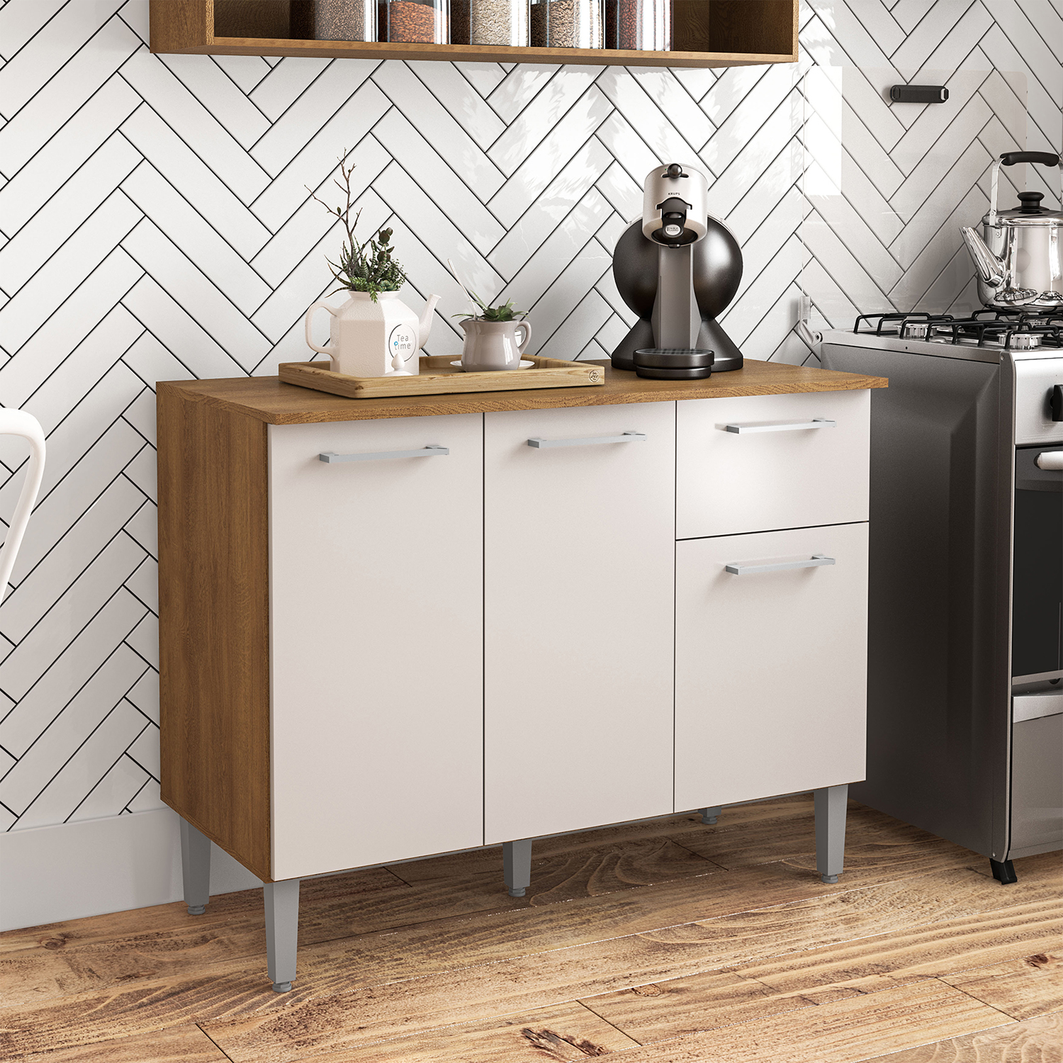 MUEBLE VEKKA HOME EVANDRO BASE NEW 105 CM MDP - 1