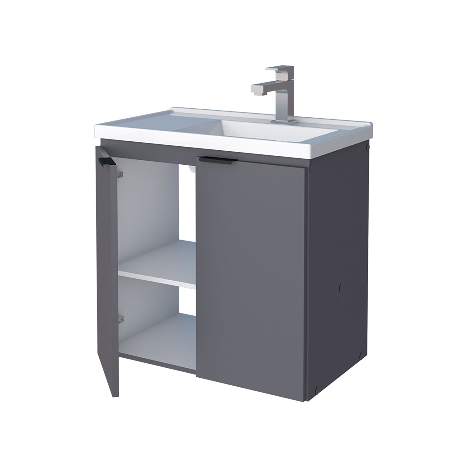 VANITORIO VEKKA HOME AEREO ASTER 60 GREY MDP - 4