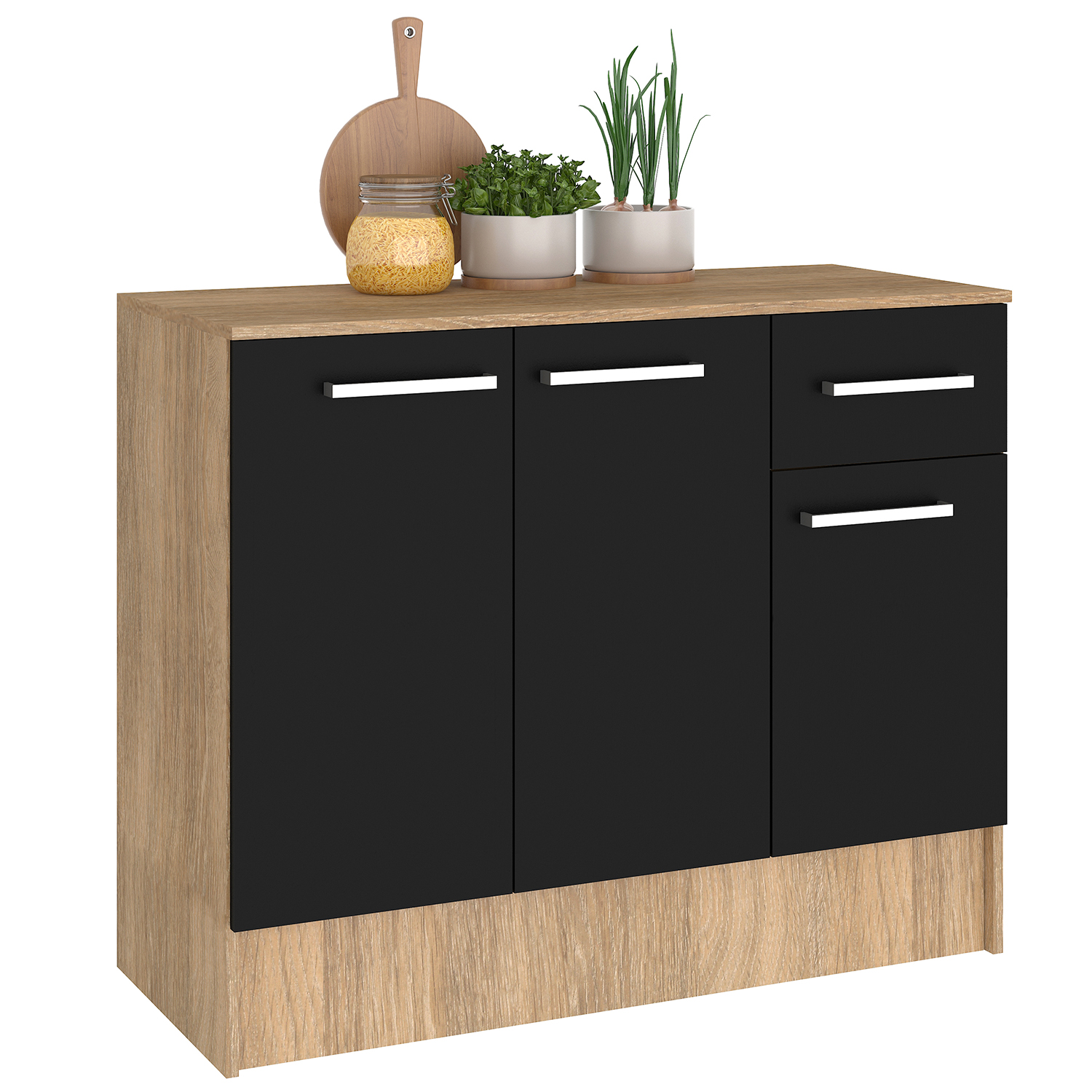 MUEBLE VEKKA HOME MADRI BASE BLACK MDP - 2