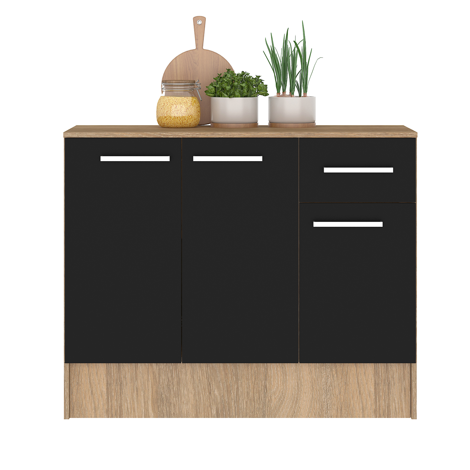 MUEBLE VEKKA HOME MADRI BASE BLACK MDP - 3