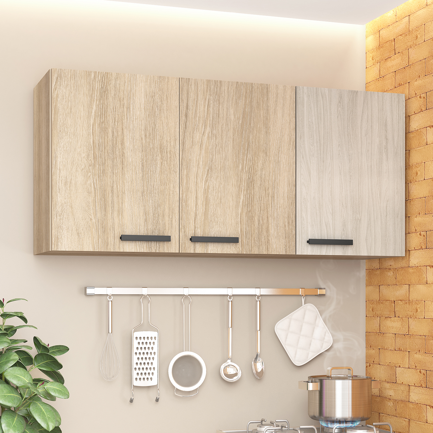 MUEBLE VEKKA HOME MIA AEREO 12O CM MDP - 1