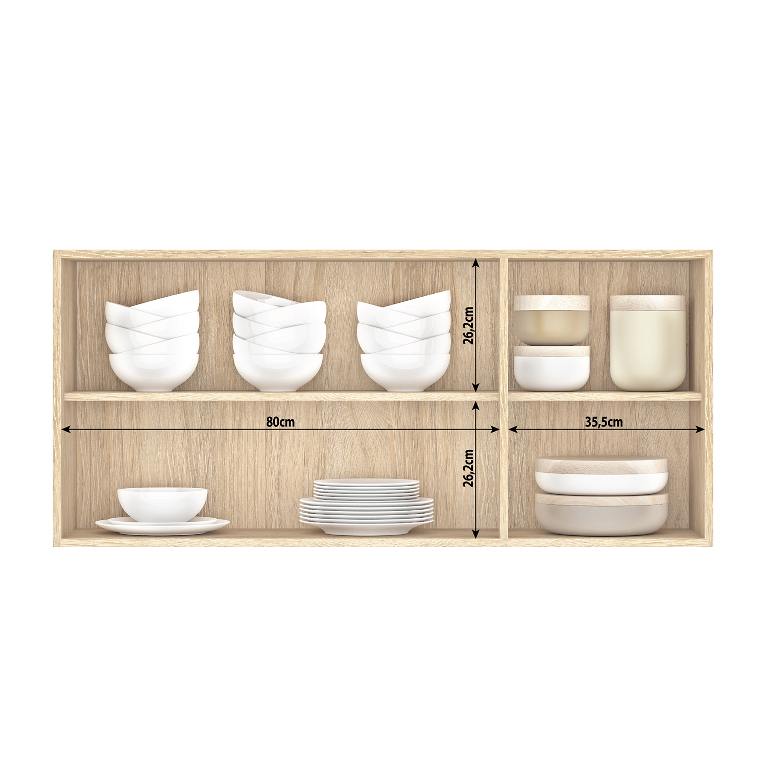 MUEBLE VEKKA HOME MIA AEREO 12O CM MDP - 7
