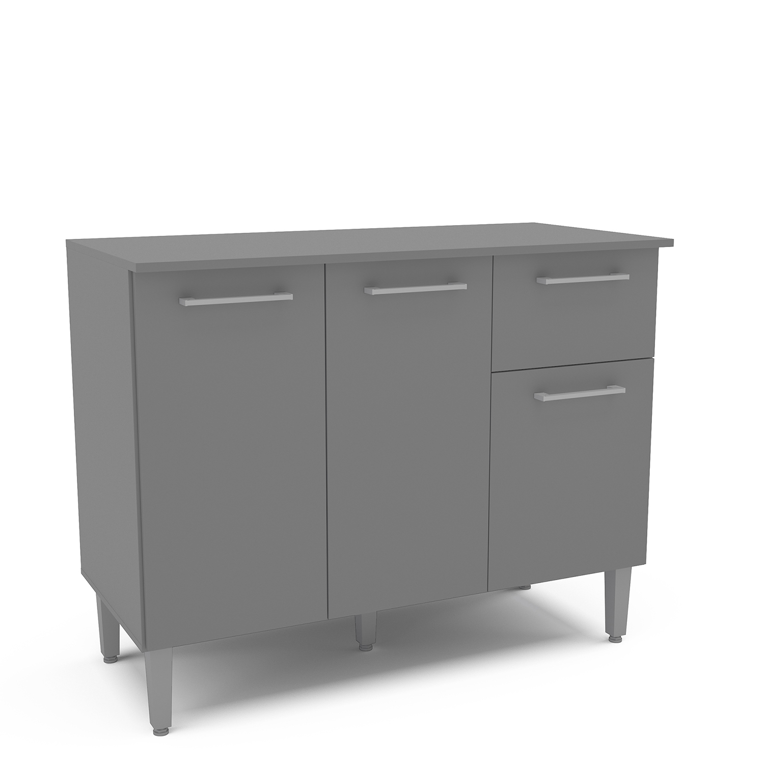 MUEBLE VEKKA HOME EVANDRO BASE NEW GRAFITO 105 CM MDP - 5