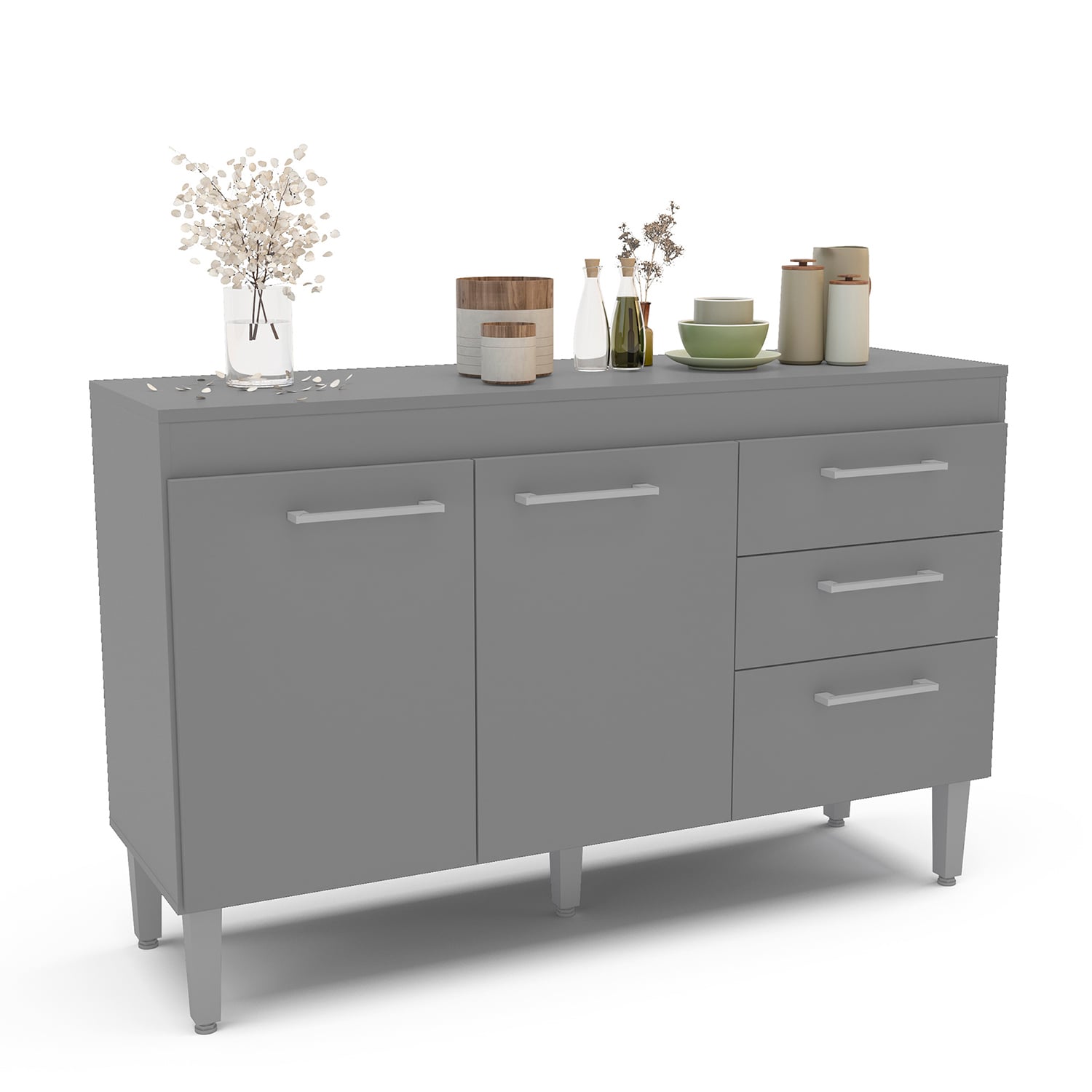 MUEBLE VEKKA HOME OPIE BASE NEW GRAFITO 120 CM MDP - 3