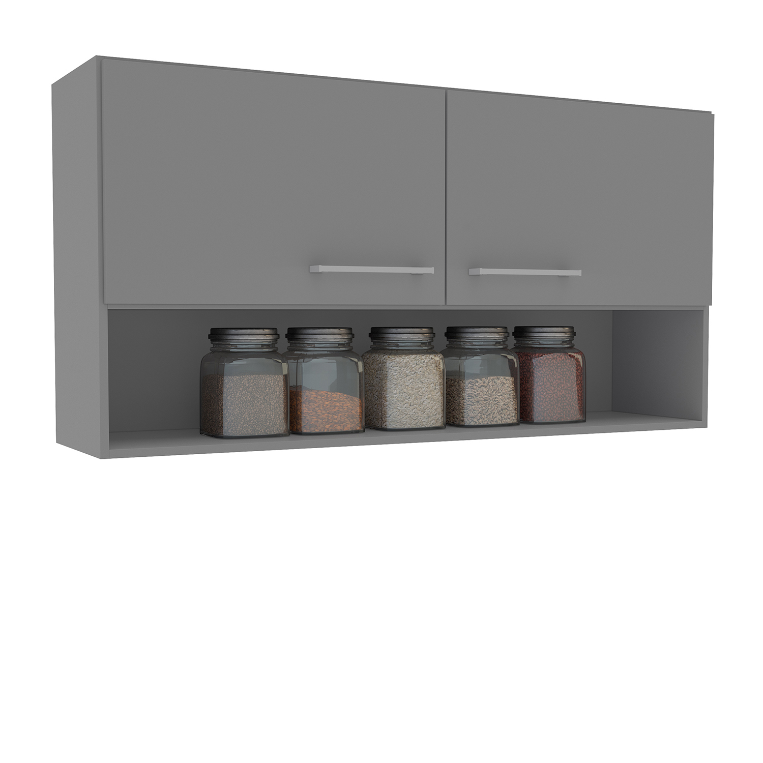 MUEBLE VEKKA HOME EVANDRO AEREO NEW GRAFITO 1O5 CM MDP - 3