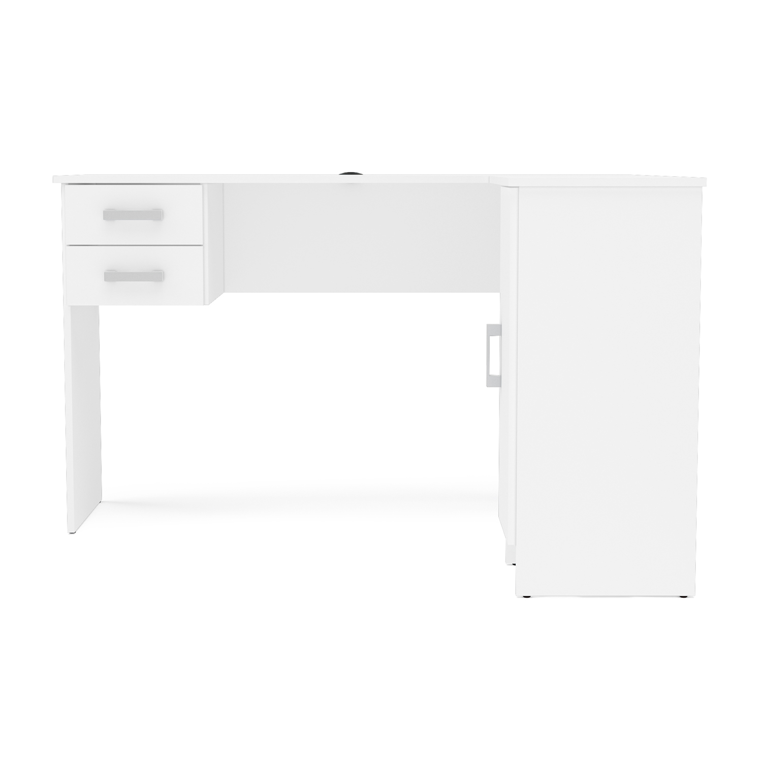 ESCRITORIO ESQUINERO 1 PUERTA 2 CAJONES VEKKA HOME BARCELONA BLANCO - 5