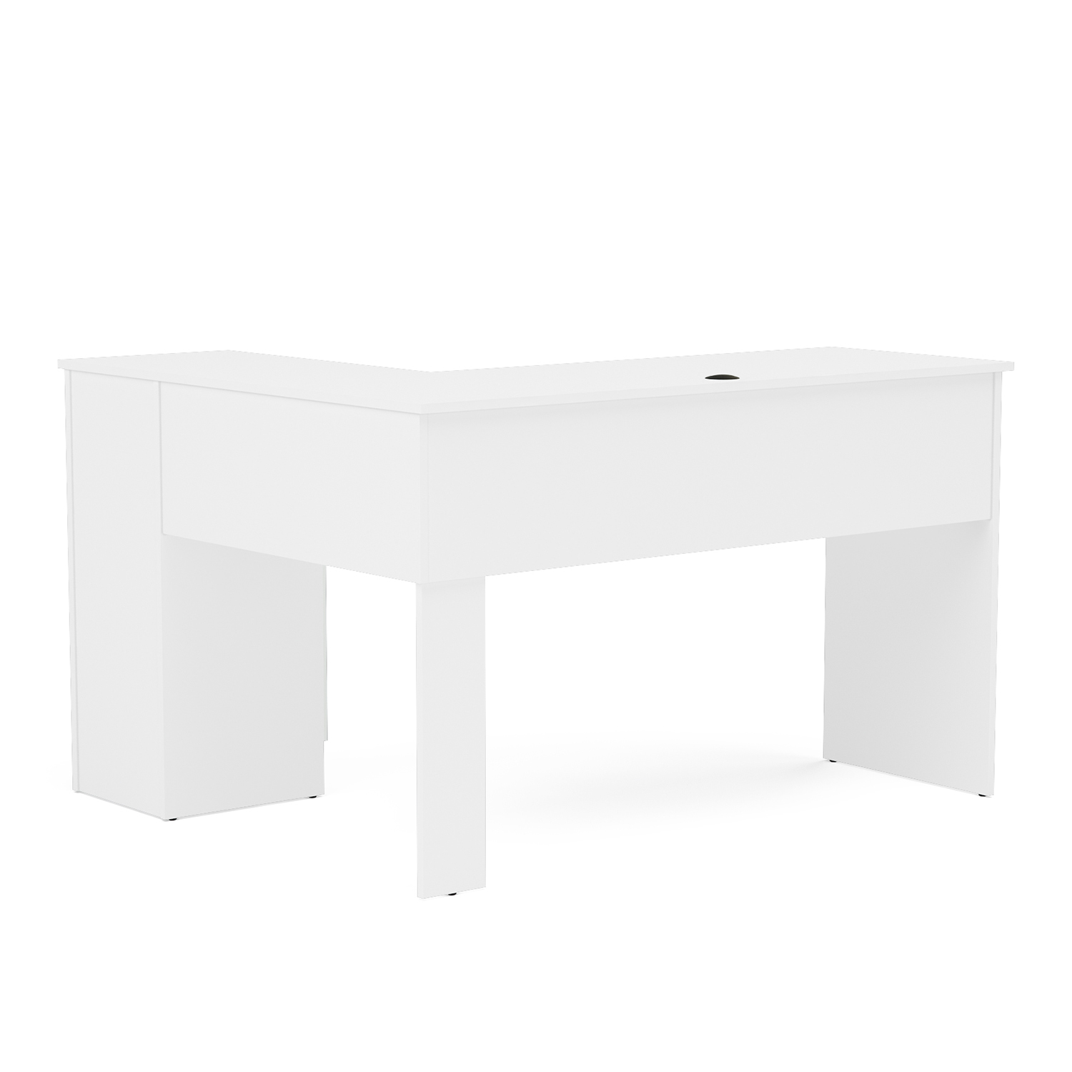 ESCRITORIO ESQUINERO 1 PUERTA 2 CAJONES VEKKA HOME BARCELONA BLANCO - 6