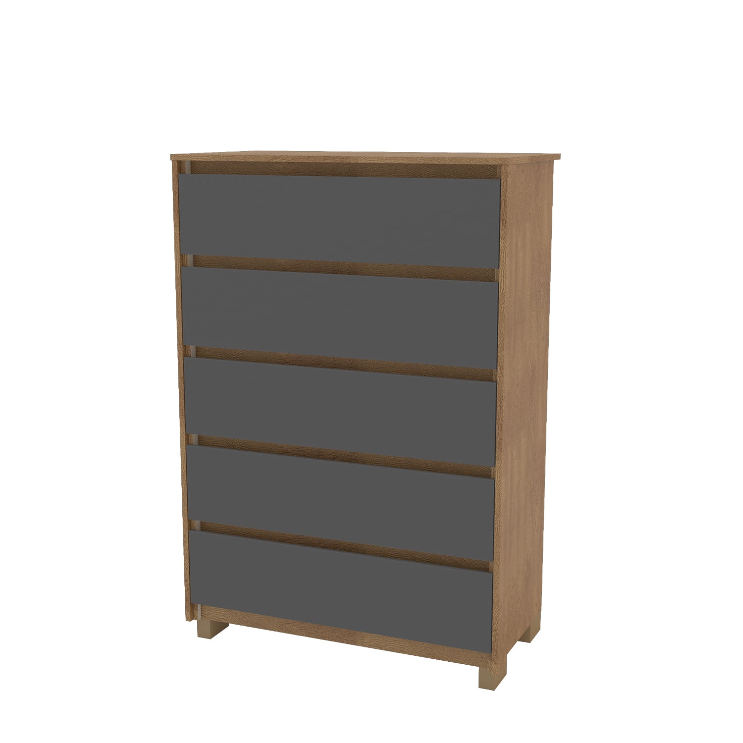CÓMODA VEKKA HOME MDP GRIS COIMBRA 5C - 2
