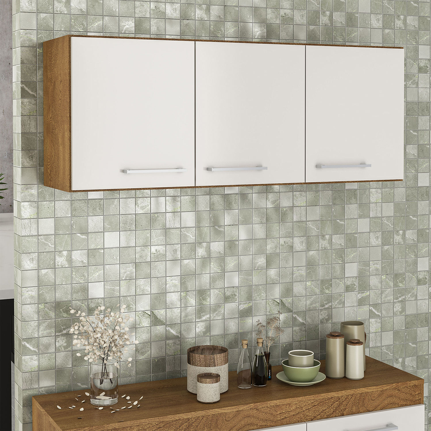 MUEBLE VEKKA HOME MDP GRIS AEREO NEW OPIE 12O CM - 1