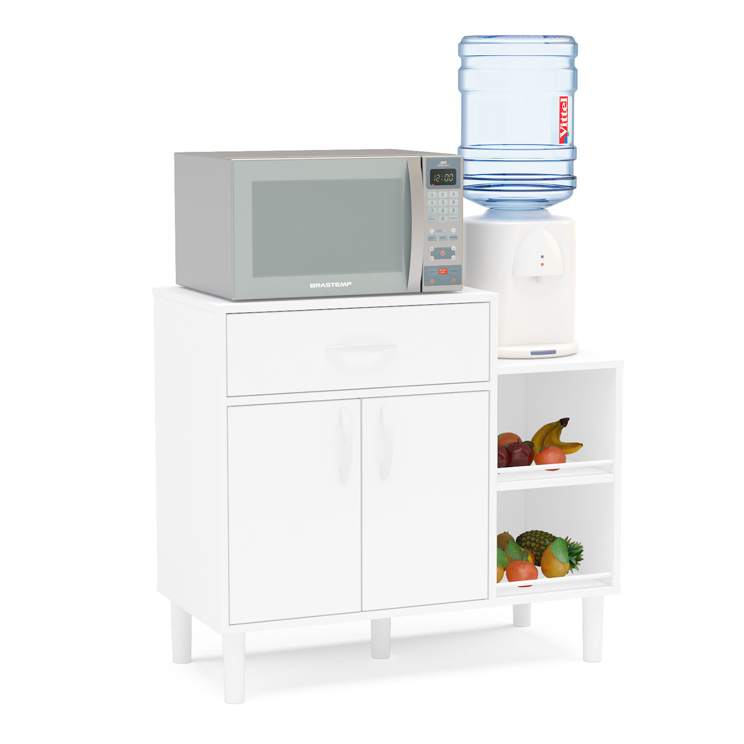 MUEBLE COCINA VEKKA HOME MDP BLANCO MICROONDAS MONTAURI - 1