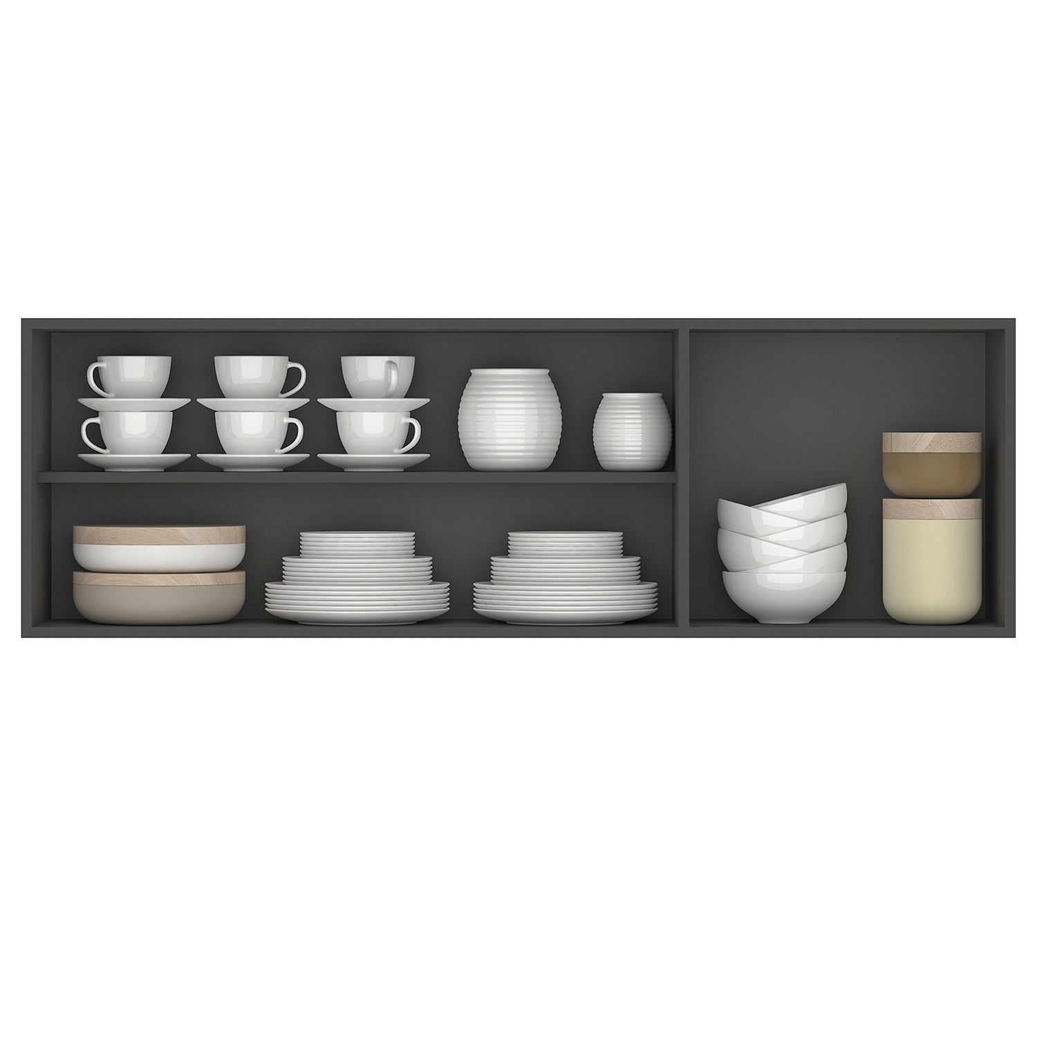 MUEBLE VEKKA HOME OPIE MDP GRIS AEREO 14O CM - 6