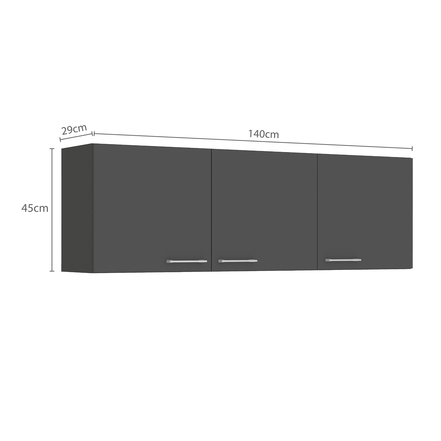 MUEBLE VEKKA HOME OPIE MDP GRIS AEREO 14O CM - 7