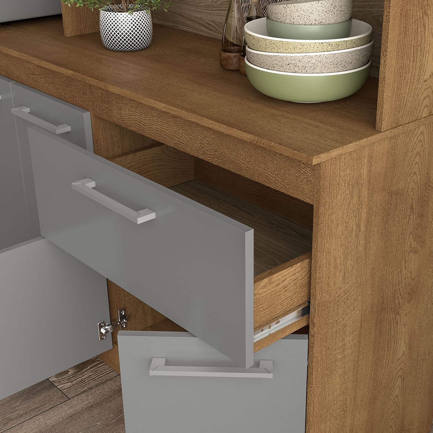 KIT COCINA VEKKA HOME BUCK MDP GRIS 180 GREY - 4